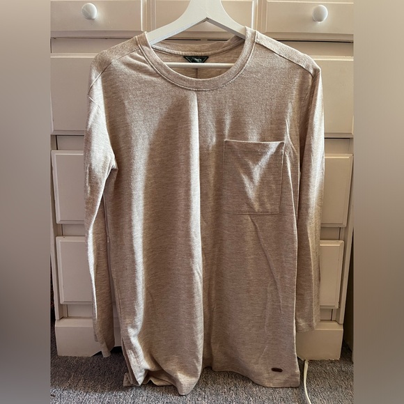 Roots Size XS Beige Long Sleeve - Picture 1 of 2